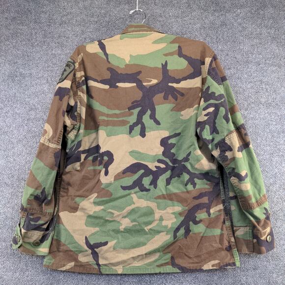 US Navy Sea Cadets Woodland Camo Type I Combat Coat Green Brown Small - Picture 15 of 15